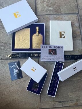 New Elton John Memorabilia Set~Farewell Yellow Brick Road 2019 Final Tour!